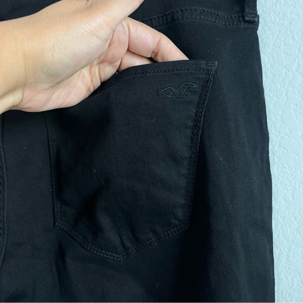Hollister Women's Black Curvy Mid-rise Distressed Jean Legging  19R /‎ 34W NWT - Picture 9 of 11
